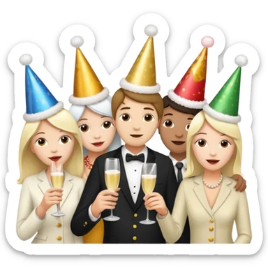 Realistic cam shot of party goers drinking and snorting sticker