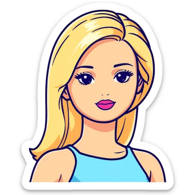 Barbie sticker