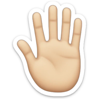 6 fingers hand sticker