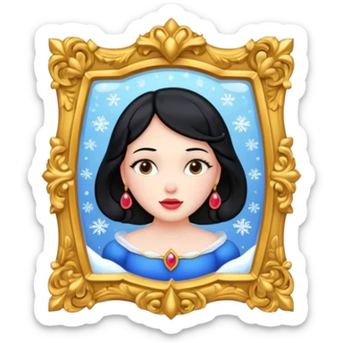 magic mirror on the wall of snow white. sticker