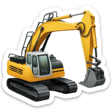 Excavator sticker