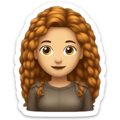 garota de pele clara e cabelo castanho soltando fogos sticker