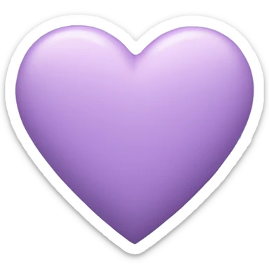 pastel purple heart  sticker