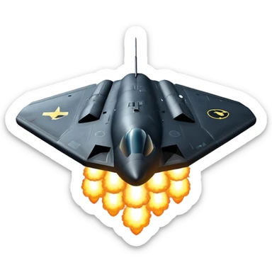 B-2 Spirit dropping boms sticker