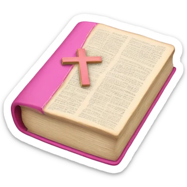 Pink bible sticker