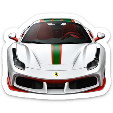 Ferrari 488 pista sticker