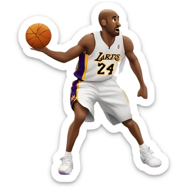 Kobe Bryant dribbling sticker