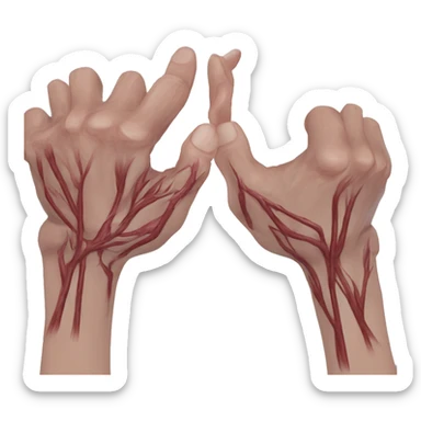 Forearms veins sticker