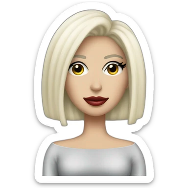 Lady Gaga in Poker Face sticker