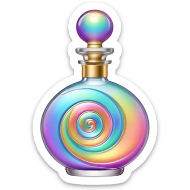 fun shaped perfume bottle sticker