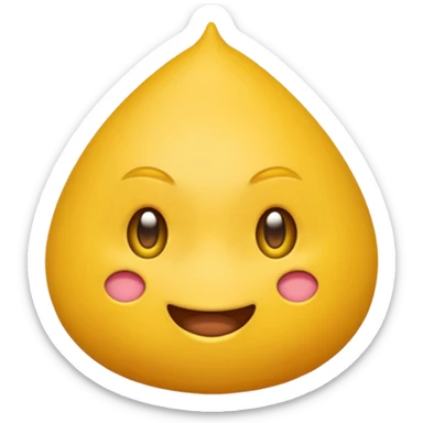 Emoji mordiéndose el dedo con mirada coqueta  sticker