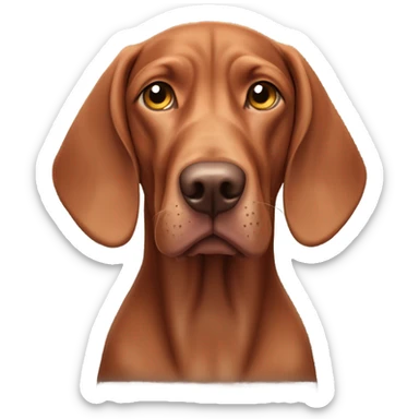 Old age viszla breed dog sticker