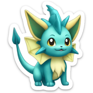 Vaporeon the pokemon sticker