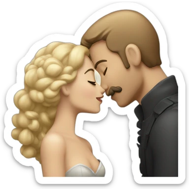 Esqueleto mandando un beso sticker