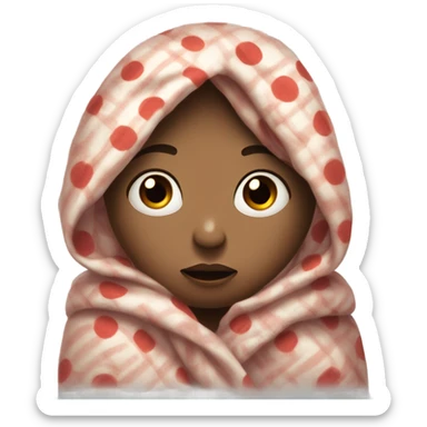 One girl suffering from a bad cold ￼ sticker