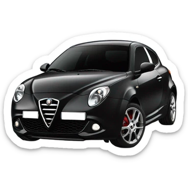 alfa romeo mito black sticker