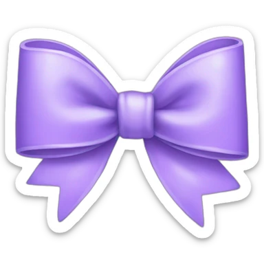 lilac bow sticker