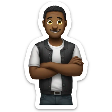 Emoji with devious side smirk while rubbing hands together  sticker