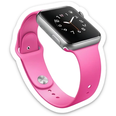 Pink Apple Watch  sticker