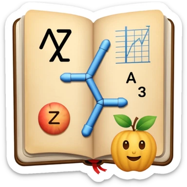 ramo della matematiclibro matematica sticker