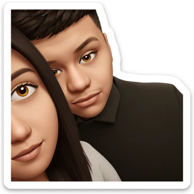 realistic portrait of girl sticker