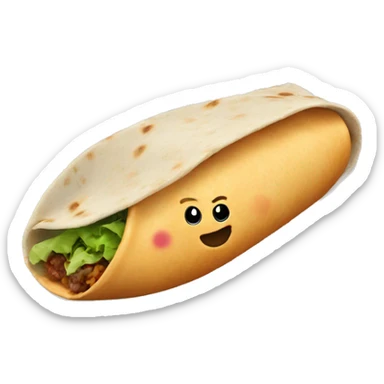 Burrito wearing shoes  sticker