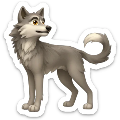 Loup de feu sticker