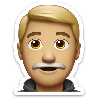 Un emoji qui est des père et tape dans sa tête  sticker