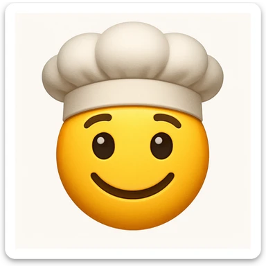 emoji with chef hat sticker