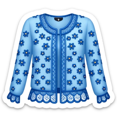 blue Lace Clothing sticker