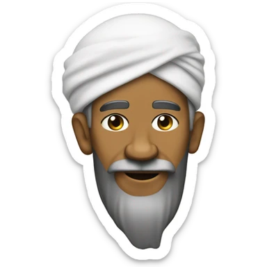 Obama with a beard, wearing a turban sticker