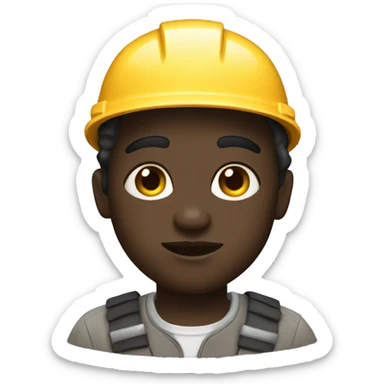 Power lineman dark Skin sticker