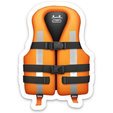 Life jacket wih blinking light sticker