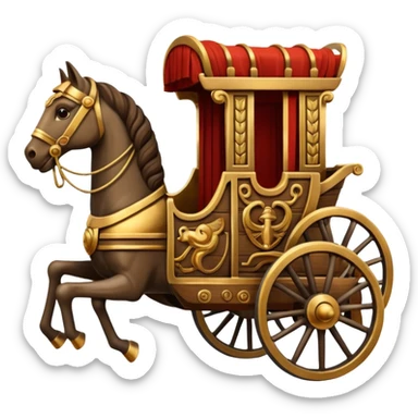 Roman chariot sticker