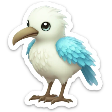 Fantasy ice bird Fakemon full body sticker