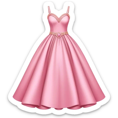 luxury couture dress high quality pink sticker