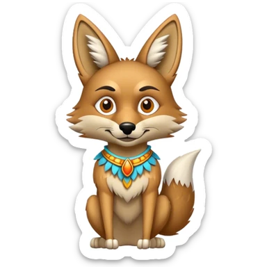 Coyote Trickster sticker