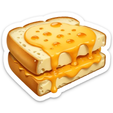 A bread on the cheese sticker