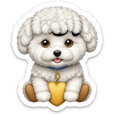 bichon sticker