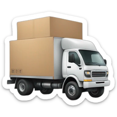 truck delivery  sticker