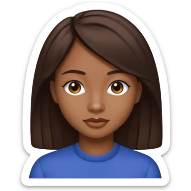 K-Ci Hailey with dark brown hair sticker