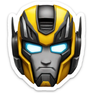 Transformer BumbleBee face  sticker
