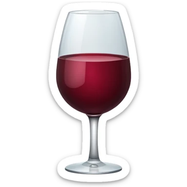 Wine colour aesthetic emoji sticker