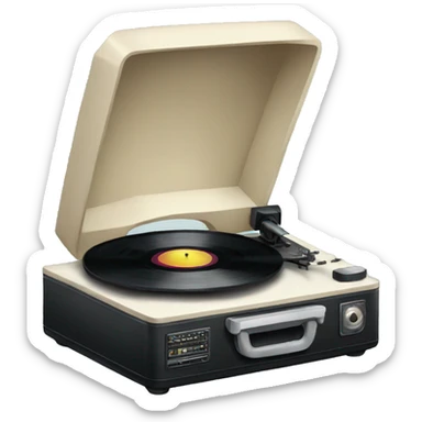 record player sticker