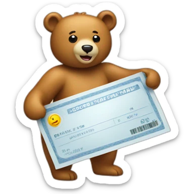 bear redeeming coupon sticker