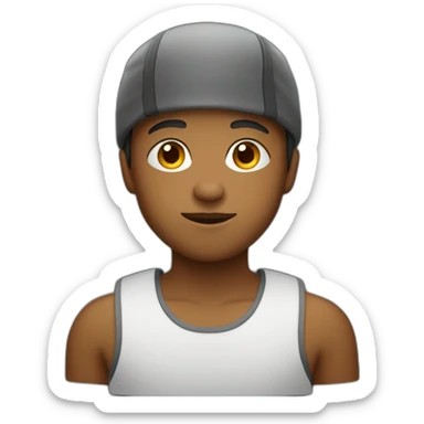 Boy with a kap  sticker