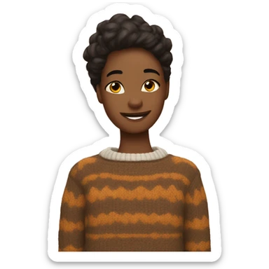 fall cozy sweater sticker