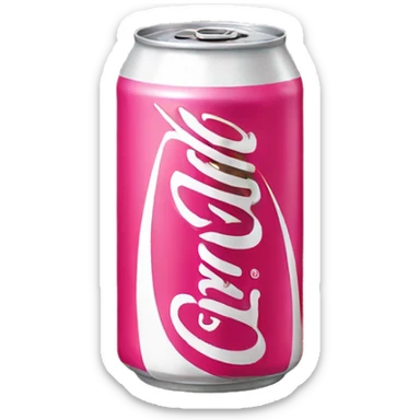 Pink Diet Coke can sticker