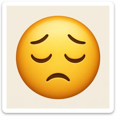 sleepy face emoji sticker
