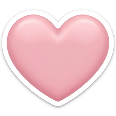 Cœur rose pastel emoji sticker